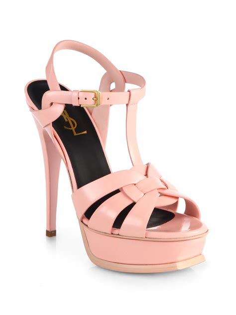 ysl tribute sandal pale pink